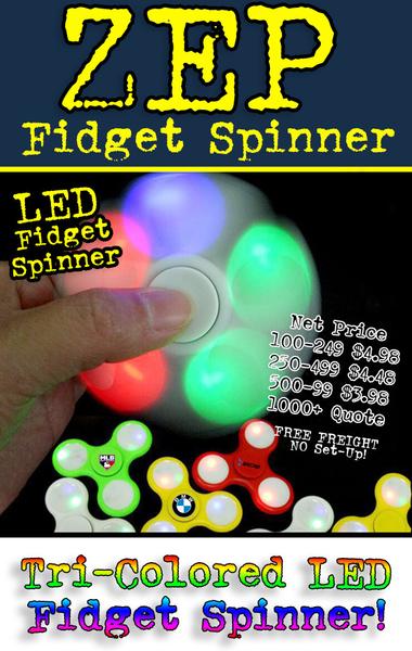Premium Quality LED Light Up Fidget Spinners