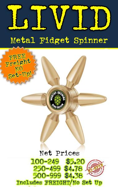 metal livid fidget spinners are perfect for your next tradeshow event