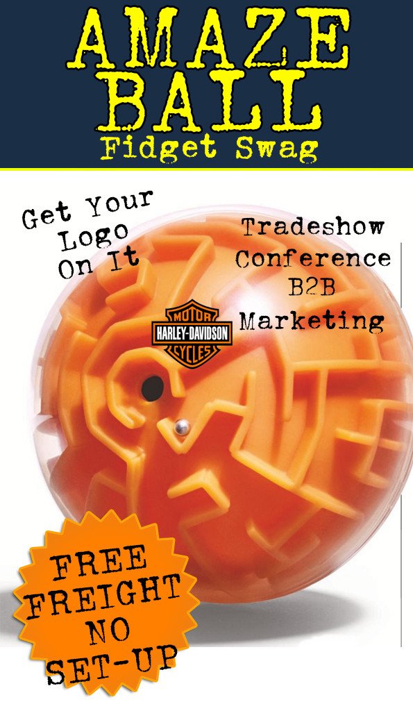 Amaze Maze ball and puzzle toy for promotional product, ad specialty, marketing and tradeshow and conference gift.