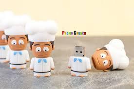 chef shaped custom usb flash drive