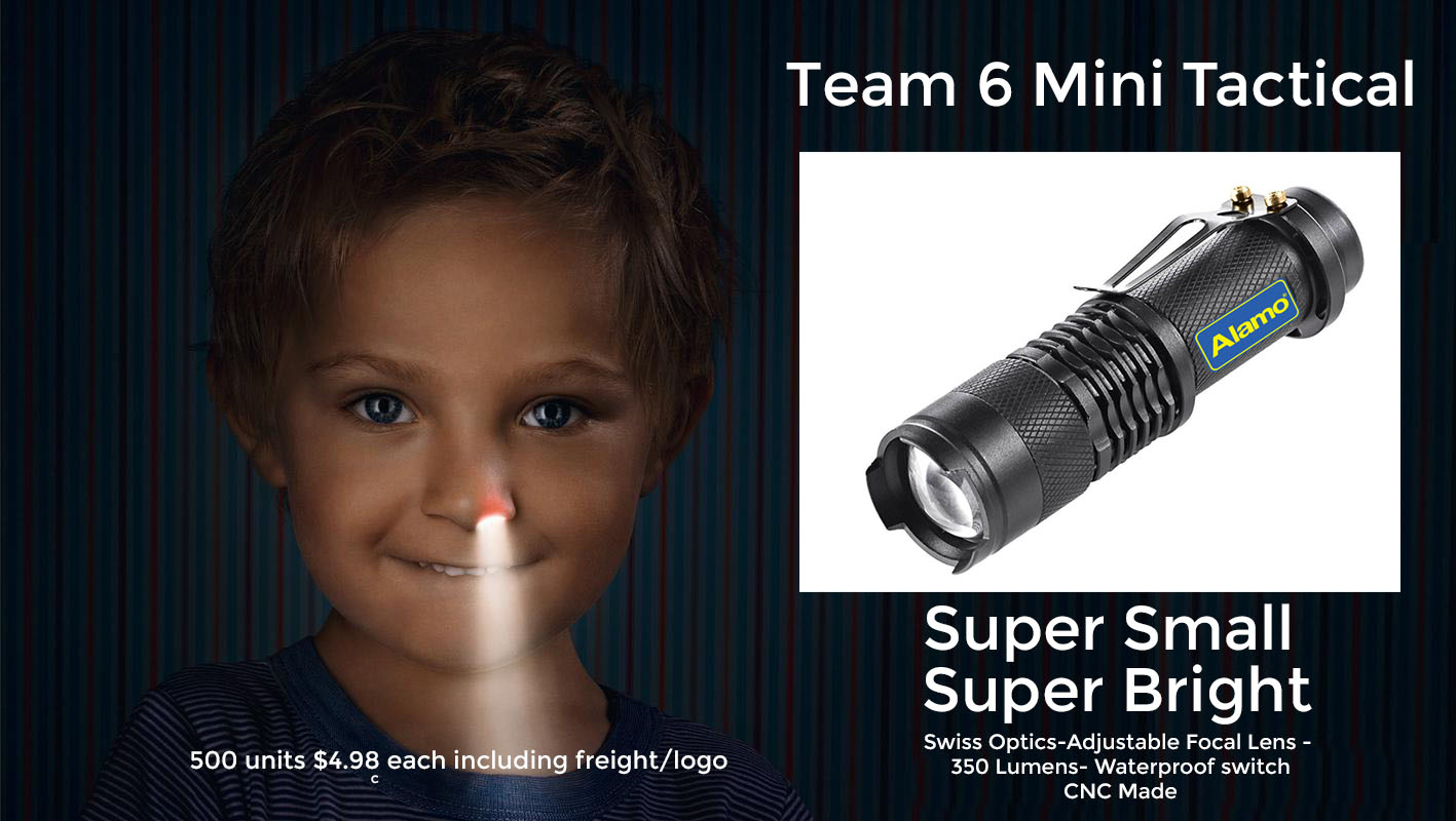 team 6 mini tactical flashlight