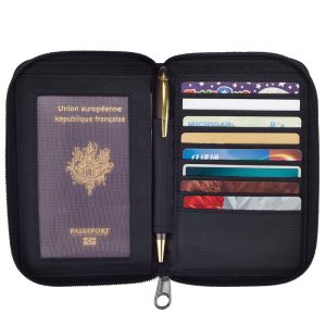 Black Leather wallets and credit card holder LP-1103
