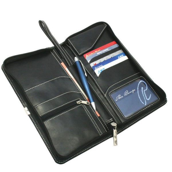 Black Leather wallets and credit card holder LP-1114