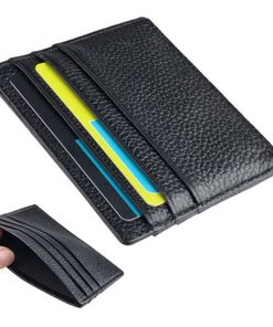 Black Leather wallets and credit card holder LP-1421