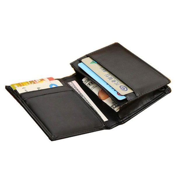 Black Leather wallets and credit card holder LP-1442