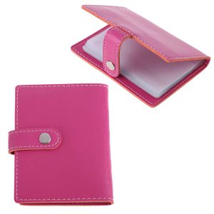 Pink Leather wallets and credit card holder LP-1416