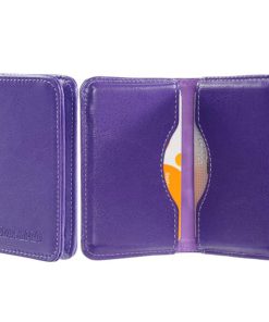 Purple Leather wallets and credit card holder LP-1409