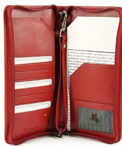 Red Leather wallets and credit card holder LP-1106