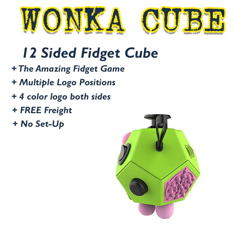Wonka 12 Sided Fidget Cube Promo Motive Factory Direct Promotional Products