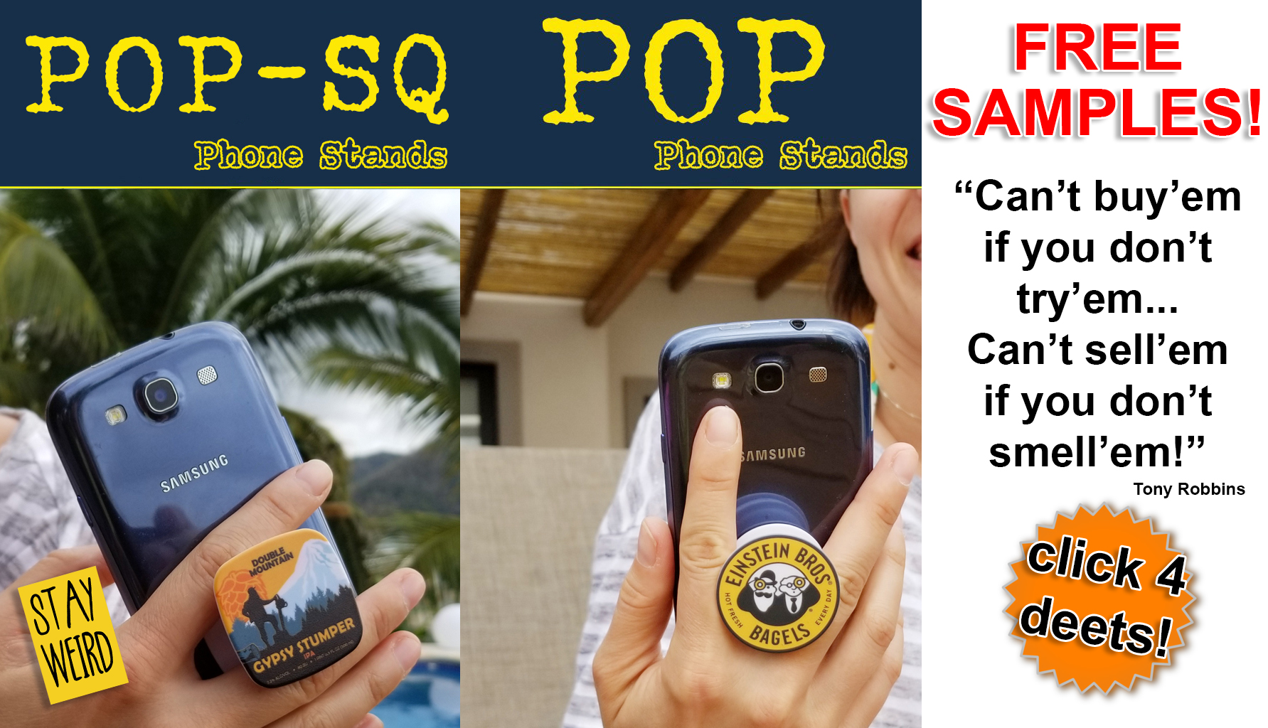 Download Free Samples For Pops Phone Stands Promo Motive Factory Direct Promotional Products