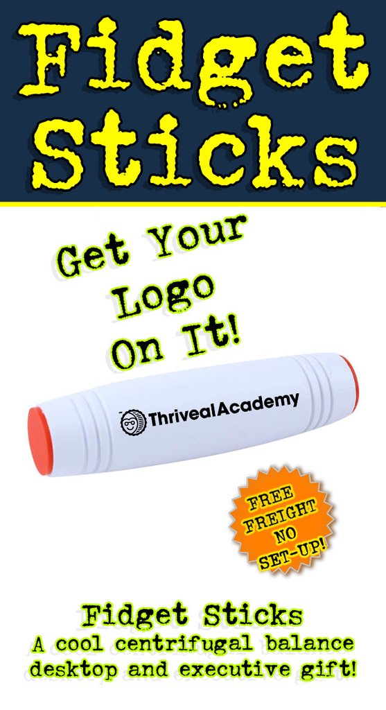 Fidget Stick Promotional Product aka Mokuru Kururin for tradeshows, conferences and promotional product giveaway.