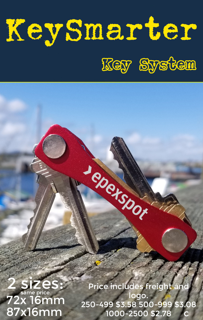 keysmart smart key system for keys. Promotional Product, b2b and tradeshow giveaway and marketing swag.