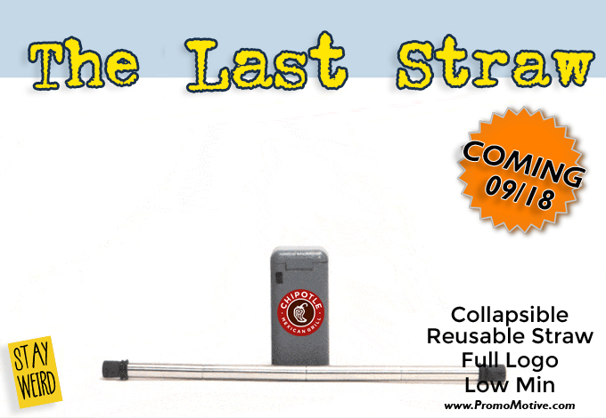 collapsible drinking straw for promotional promo