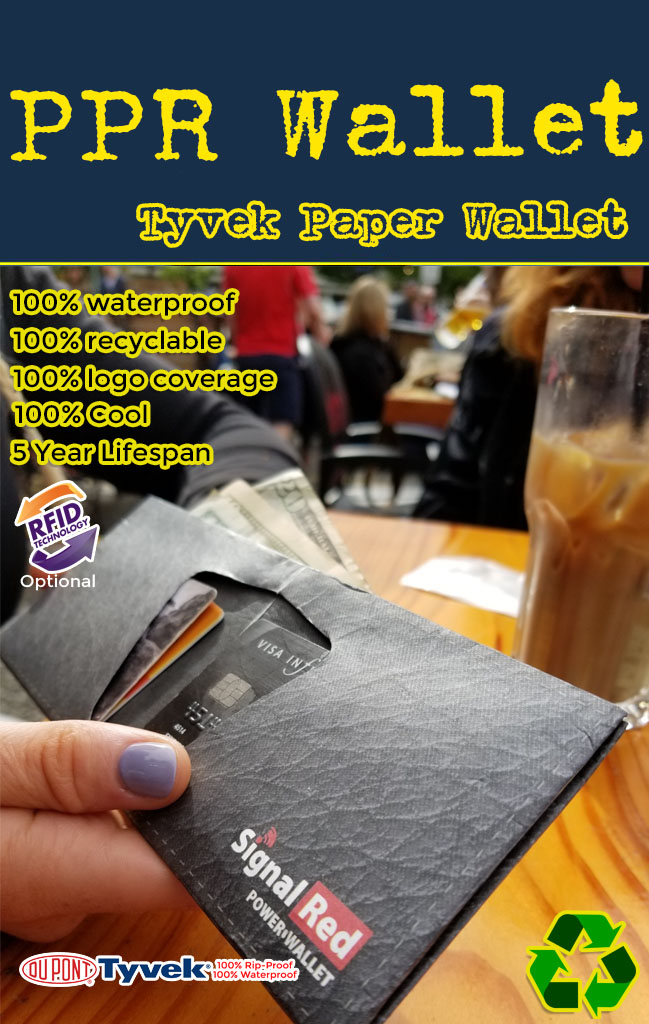 wholesale tyvek paper wallet for promotional products