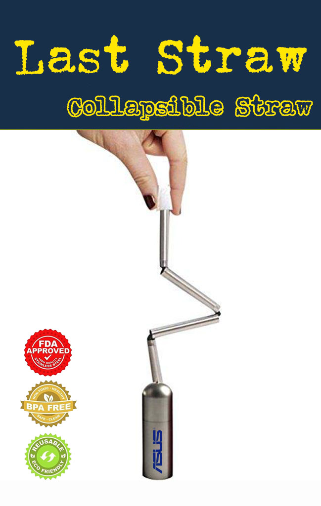 the last straw collapsible drinking straw for promotional product