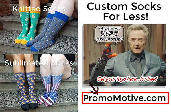 custom socks christopher walken promotional product