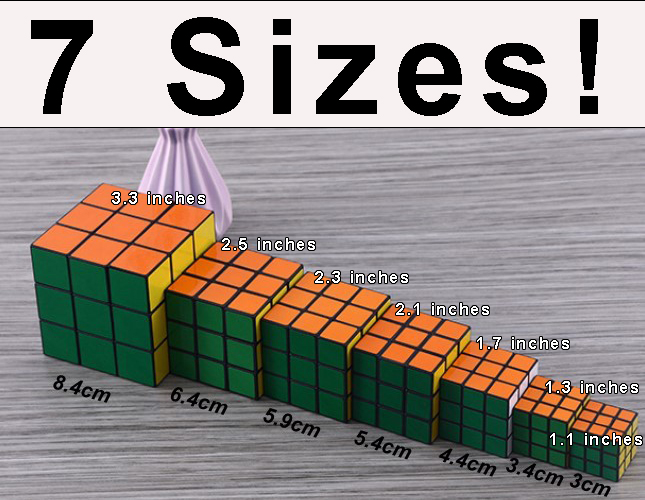 rubiks cube sizes