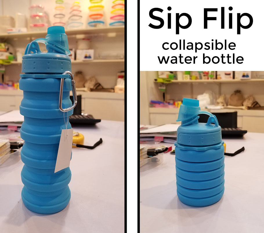 Silicone collapsible water bottle. China direct product promotional products from promo motive