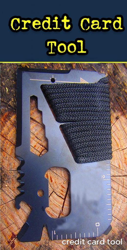 Credit card survival multi-tool.