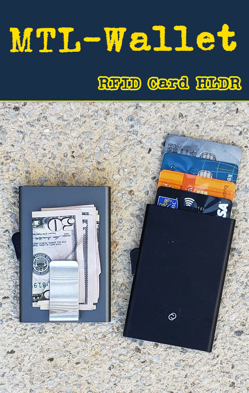 RFID metal wallet and money clip. Protect your credit cards from unwanted snooping and data theft. Cheap, inexpensive, wholesale promotional products.
