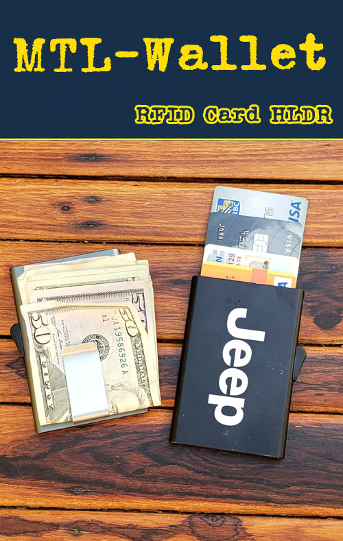 RFID Metal wallet and money clip.