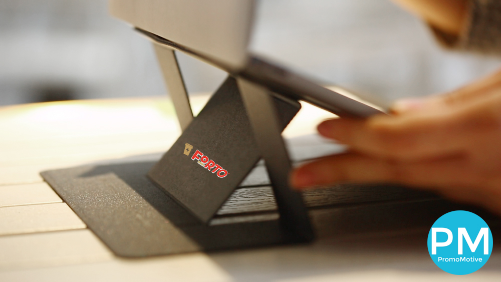 Awesome new design! Folding Laptop Stand. Get your logo or business event info on the amazing folding laptopn. Free Shipping, Free Logo. Fast Delivery!