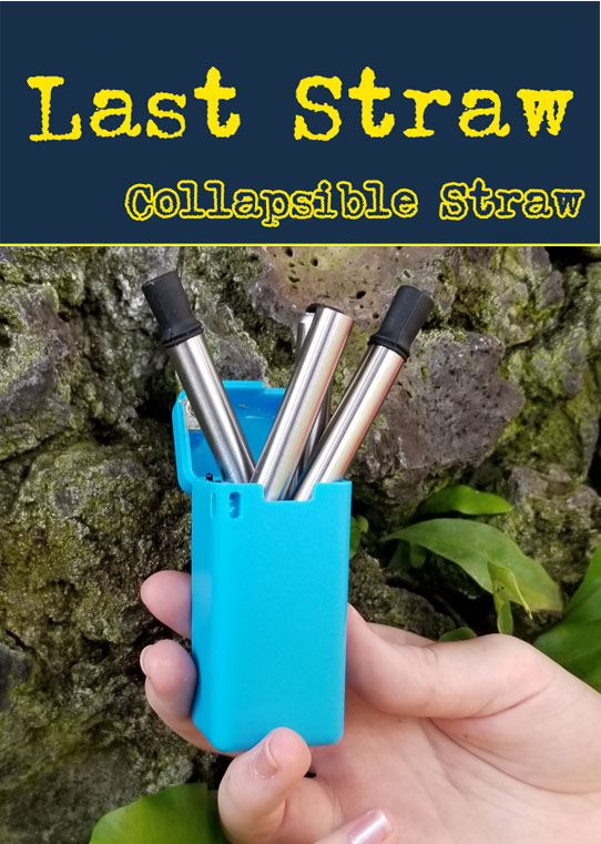 Folding stainless steel drinking straw. The folding straw is one of todays top sellers.