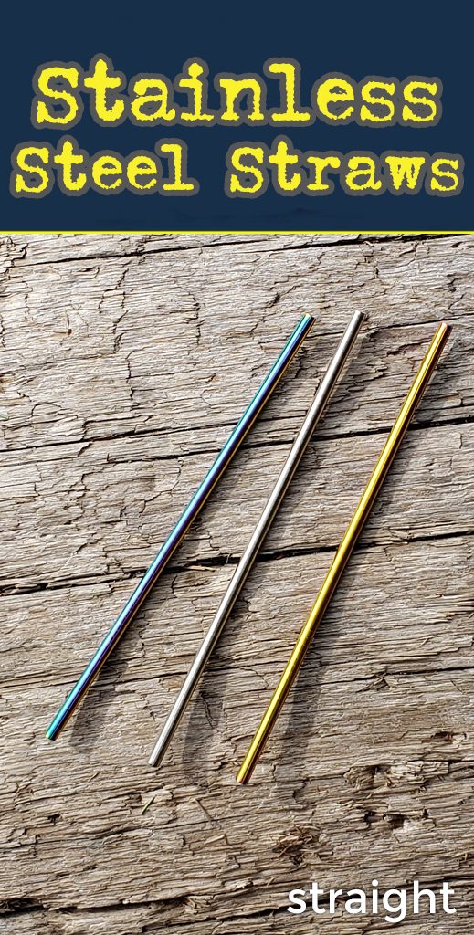 Stainless steel drinking straws for promo. Bulk wholesale.