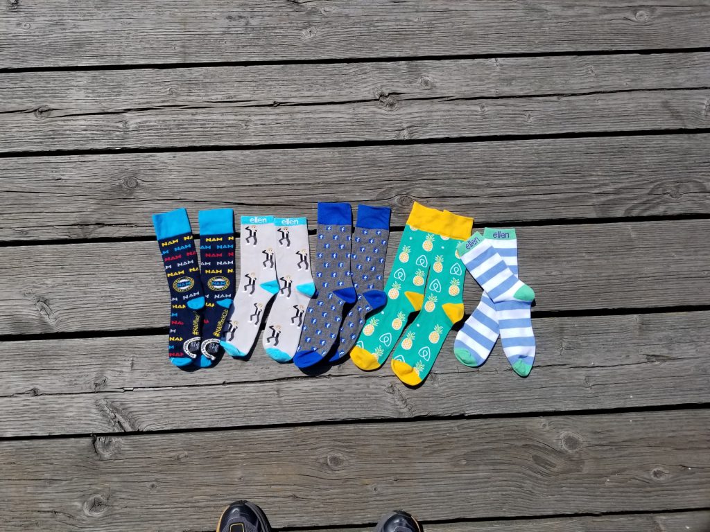 unique inexpensive promotional logo socks
