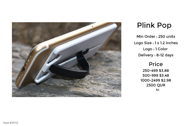 Get your logo on the latest promotional products and giveaway swag specifically designed for your smart phone. Pop the latest in smart phone stands and media grips. Sage 51742