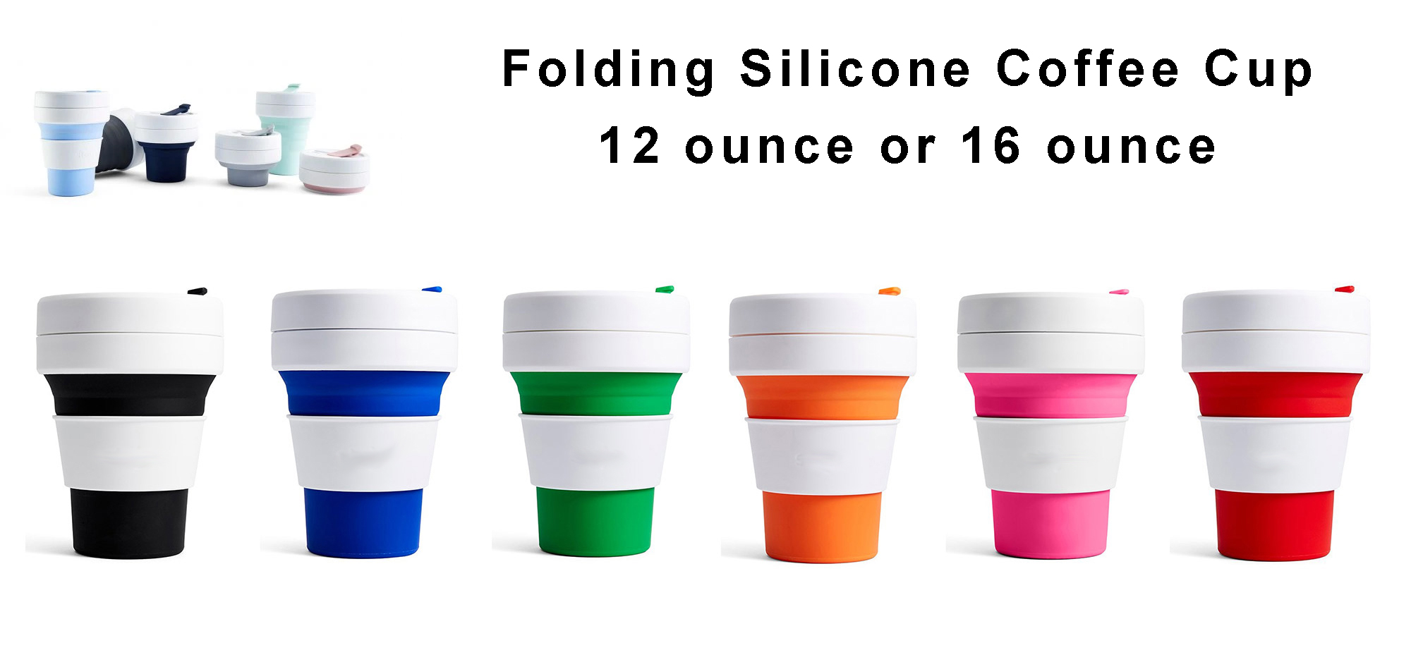 folding collapsible coffee cup