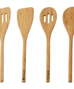 Bamboo reusable eco friendly eating utensils with jute bag