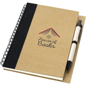 Black recycled paper eco-friendly custom journals and notebooks
