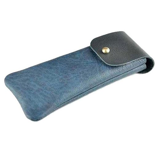 Blue Leather sunglass pouch LP-2307