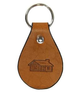 Brown Leather key chains LP-1716
