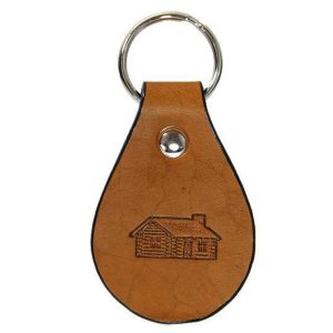Brown Leather key chains LP-1716