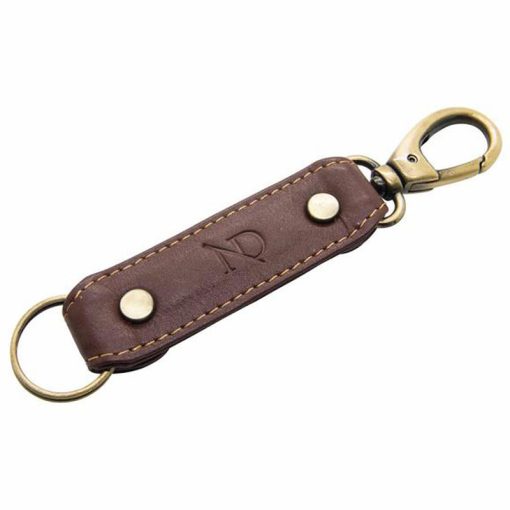 Brown Leather key chains LP-1717