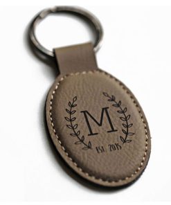 Brown Leather key chains LP-1736