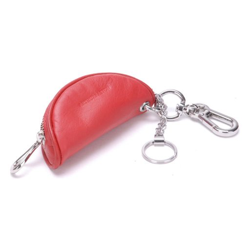 Change Purse Red Leather key chains LP-1748