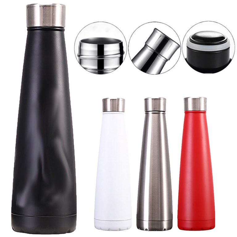 Stainless Steel Slender Water Bottle Promo Motive Branded