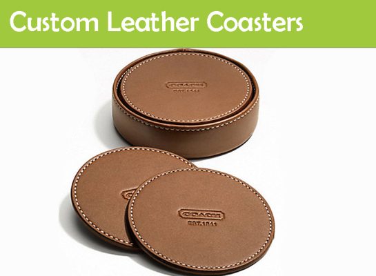 Custom Leather Coasters Flyers