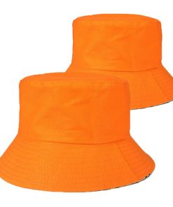 Custom bespoke promotional bucket hat orange color 145 z11