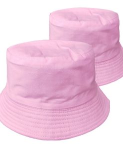 Custom bespoke promotional bucket hat pink color 145 z12