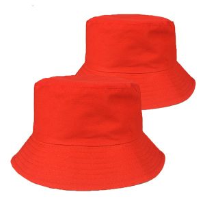 Custom bespoke promotional bucket hat red 145 z5