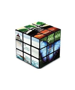 Full color custom 9 panel Rubiks Cube promotional giveaway inexpensive
