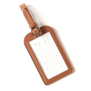 Leather luggage tags LP-1609