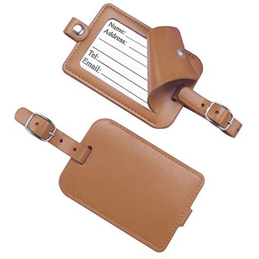 Leather luggage tags LP-1610