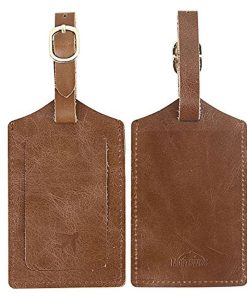 Leather luggage tags LP-1611