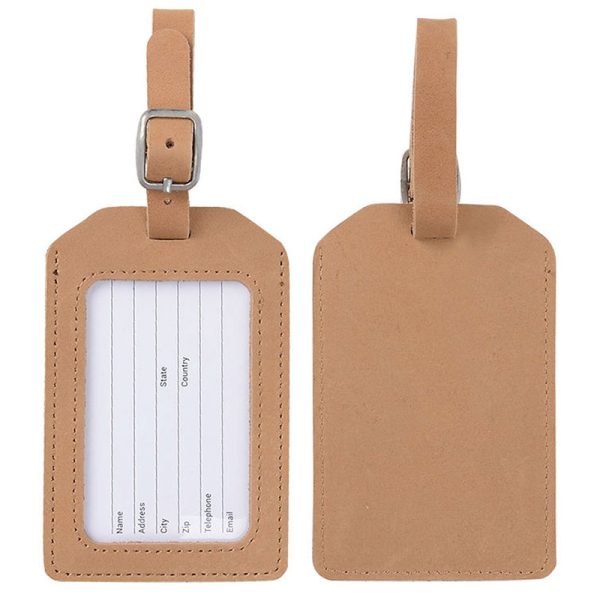 Leather luggage tags LP-1619