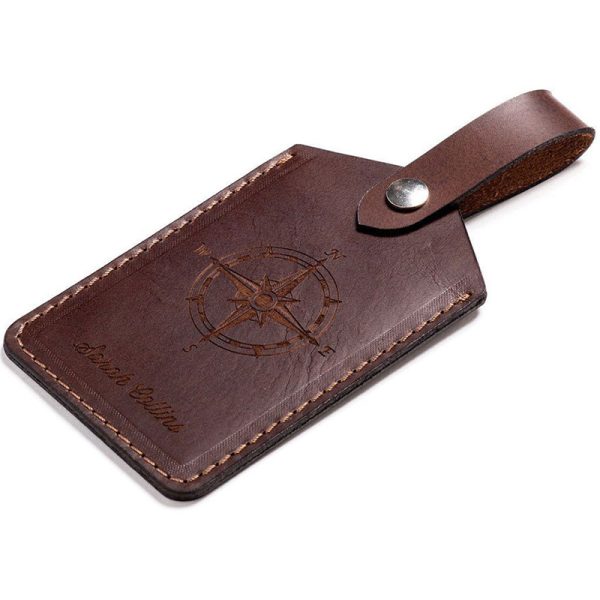 Leather luggage tags LP-1624